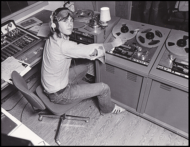 Jeff at CKCU production 1975